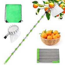 4M Apple Picker with Telescopic Handle Fruit Picker Lightweight Catcher Tool UK