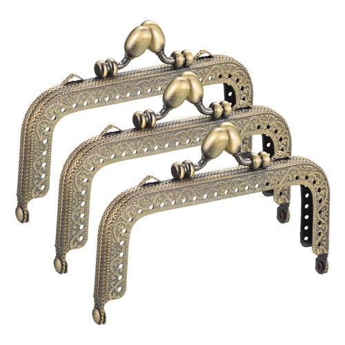 Metal purse frames 3pcs - metal, 4.13"