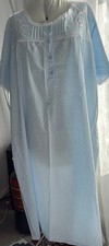La Marquise Ladies Nightdress Size Xl/ XXL Blue With Pattern