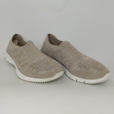 Skechers Womens UK Size 5.5 Eur 38.5 Dual Lite Knit Slip On Trainers Grey Used