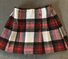 Next Girls Red, Black And White Kilt Style Skirt Age 7-8 Years