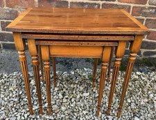 Yew Wood Nest of Coffee Tables