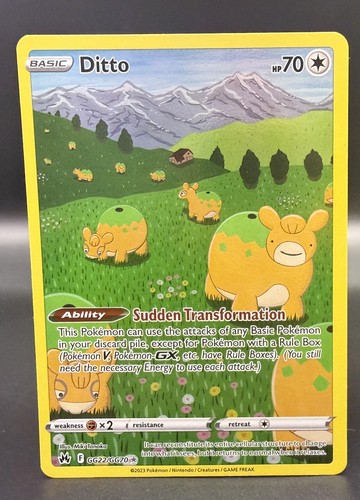 Pokémon tcg ditto gg22 gg70 - pokémon,