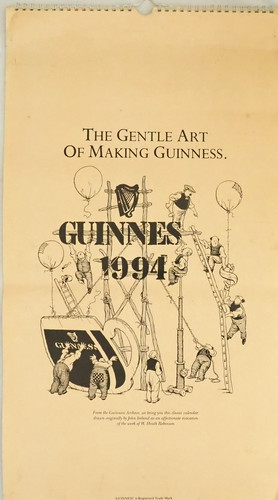 Vintage 1994 guinness calendar - 1994,