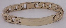 Mens chunky heavy 9ct gold Bark effect bracelet.58.9grams.8inches.Hallmarked.