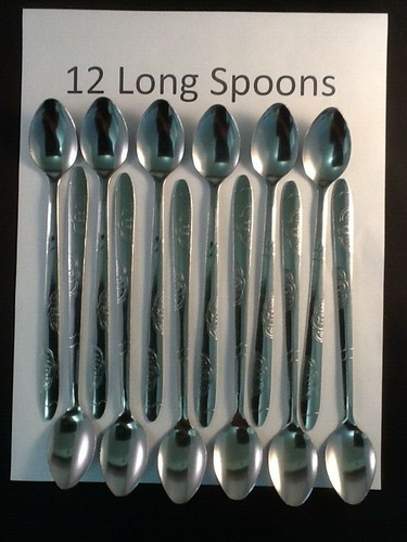 Iced tea spoons stainless - 12,