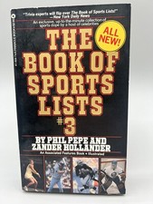 The Book of Sports List #3 By Phil Pepe & Zander Hollander Pocketbook 1st Print