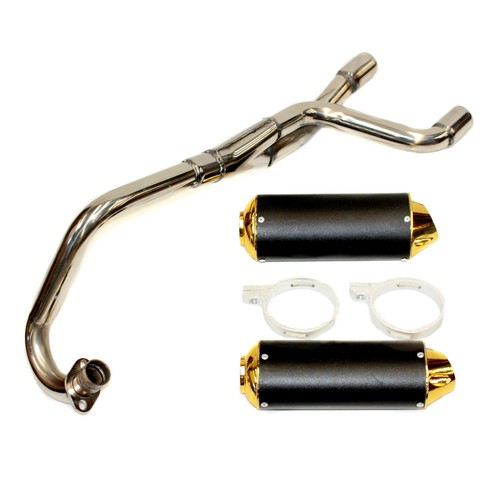 Twin bigbore exhaust - pipe, +