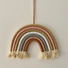 Macrame Rainbow Clouds Wall