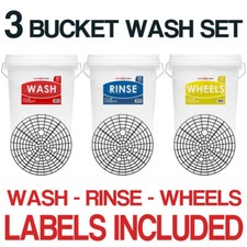 3 Bucket Wash Set - Car Wash