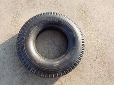 VINTAGE AUTOMOBILIA  "INDIA" RUBBER TYRE SOLID   15 CM DIAM 3 CM THICK UPCYCLE !