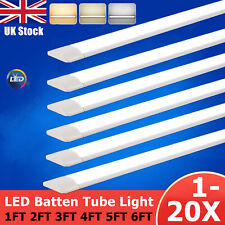 6FT LED Strip Lights Batten Tube Light Office Shop Garage Ceiling Lamp Daylights