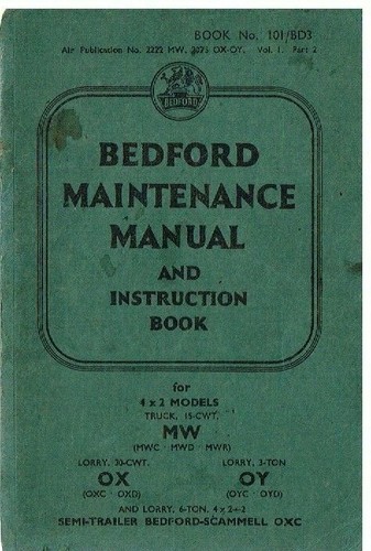 Bedford mwc mwd - mw, oxc