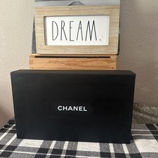 Chanel black white logo empty - chanel,