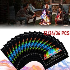 36pcs Magic Neon Flames Colour Changing Mystical Fire Bonfire Sachets Pit Colour