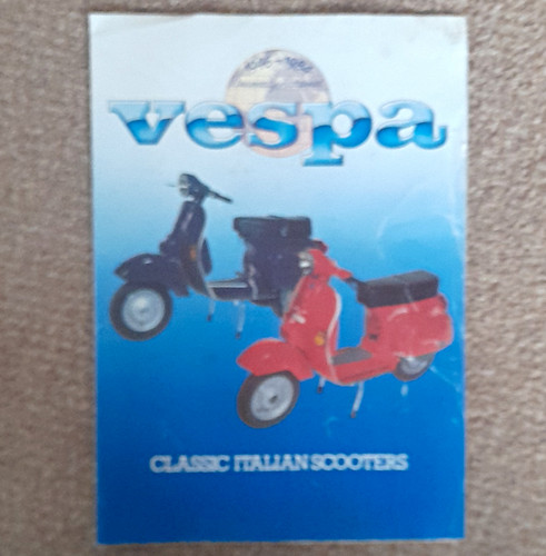 Vespa sales brochure poster - brochure,
