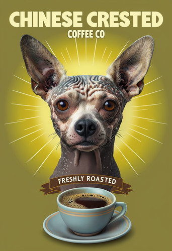 Chinese crested coffee - chinese,