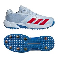 2026 adidas Unisex 22YDS Incurza Spike Cricket Shoes Crystal Sky / Red -Free P&P