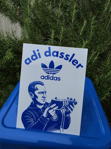 Adidas adi dassler metal - dassler, sign
