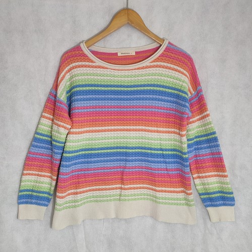 Woolovers rainbow stripe knit - rainbow,