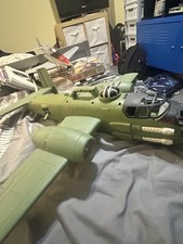 A working A-10 Thunderbolt II model with lights and guns
