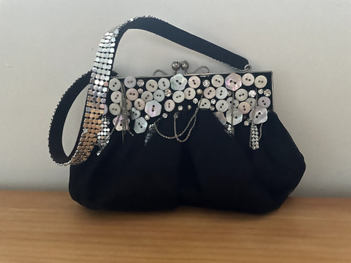 Whistles black evening bag