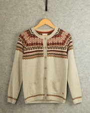 Country Rose Knitted Button