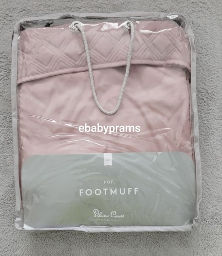 Silver cross pop - silver, footmuff