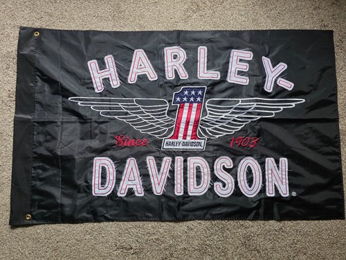Vintage embroidered harley - embroidered,