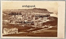 CDV SCARBOROUGH VIEW TOWN BY BARRACLOUGH SEASIDE YORKSHIRE PICTURE BACK