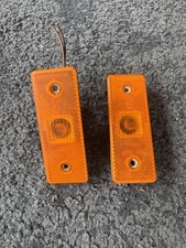 amber Orange Side Marker Light/lens X2 12/24v Truck Trailer Lamp