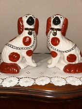 ANTIQUE Pair of Staffordshire
