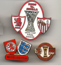 Three Boro badges including