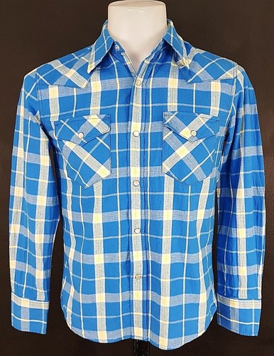 Edwin mens blue western - edwin, l/s