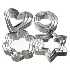 12 Pcs Cookie Cutter Metal