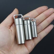 3PCS Waterproof Pill Box Case Bottle Container Keyring Medicine Capsule Holders