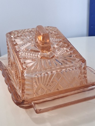 Antique pink depression glass - depression,