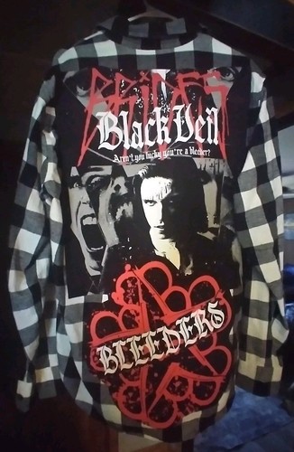 Upcycled flannel shirt - flannel,