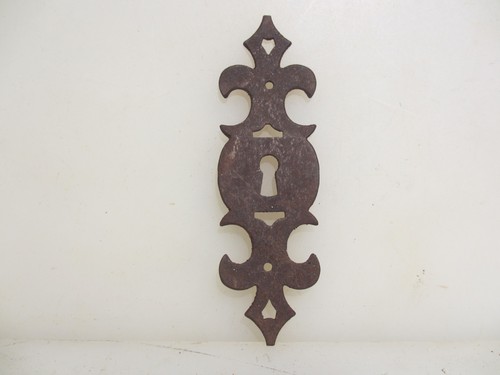 Victorian iron escutcheon - iron,
