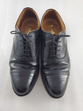 Loake Mens Black Brogue Shoes