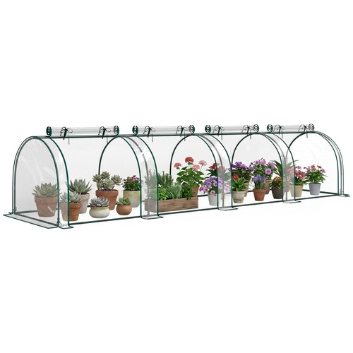 Outsunny tunnel greenhouse - outsunny,