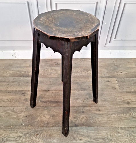 Antique wooden plant stand - antique,