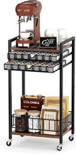 Coffee Bar Stand Station Cart