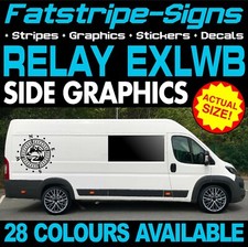 to fit CITROEN RELAY L4 EXLWB GRAPHICS STICKERS STRIPES DAY VAN CAMPER MOTORHOME