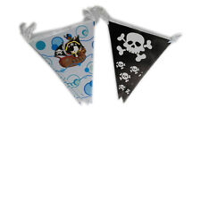 Paper Pirate Bunting Double Sided Party Decorations Kids 3m