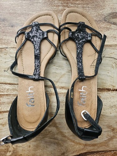Faith debenhams black - faith, leather