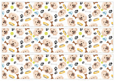 Poodle Dog Cake Topper Border