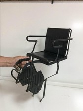 Vintage Childs Bicycle Seat Carrier Black Retro Bike British Made Stamp