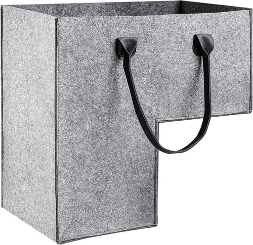 Foldable felt stair basket - foldable,