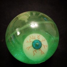 Halloween Bouncy Eyeball Flashing 6cm with glitter/trick or treat/gift/stocking